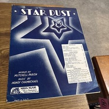 Star Dust Sheet Music, Mitchell Parish/Hoagy Carmichael 1929