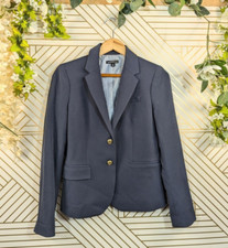 J.Crew Women's Mercantile Blue Schoolboy Blazer J4548 Stretch Sport Suit Coat 6