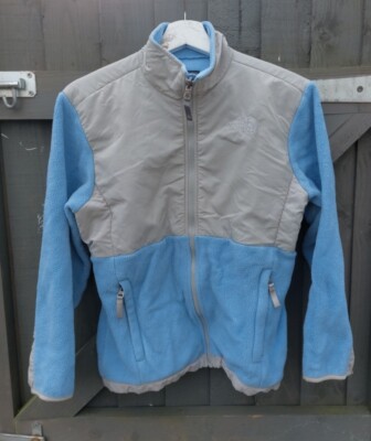 The North Face Full Zip Fleecejacke Polartec Mädchen blau grau Größe L Kinder