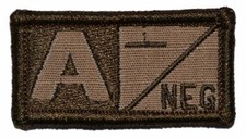 Blood Type 1x2  Patch Hook Backing