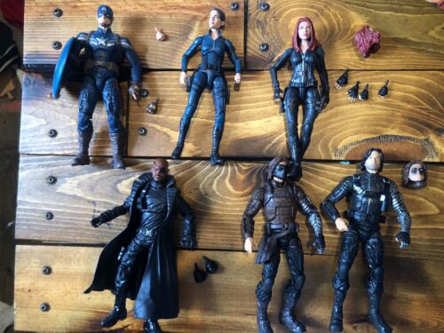 Marvel Legends Captain America Winter Soldier Black Widow Fury Hill