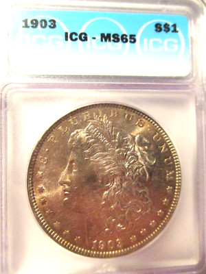 1903 MORGAN SILVER DOLLAR ICG MS65 | eBay