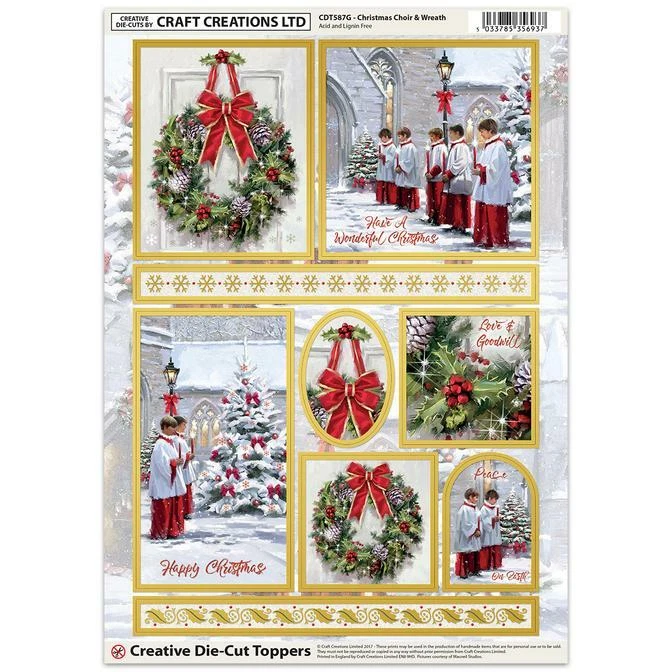 CREACIÓN ARTESANAL DE TOPPERS PARA CORO NAVIDEÑO PARA TARJETAS Y MANUALIDADES