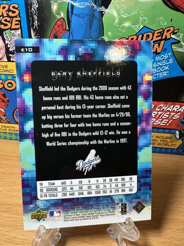 2001 Oberdeck E-Karte #E10 Gary Sheffield - Bild 2 von 2