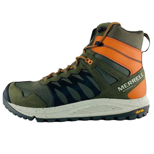 Merrell Reflex 4 Mid Waterproof Hiking Boots for Men - Earth  display picture 3
