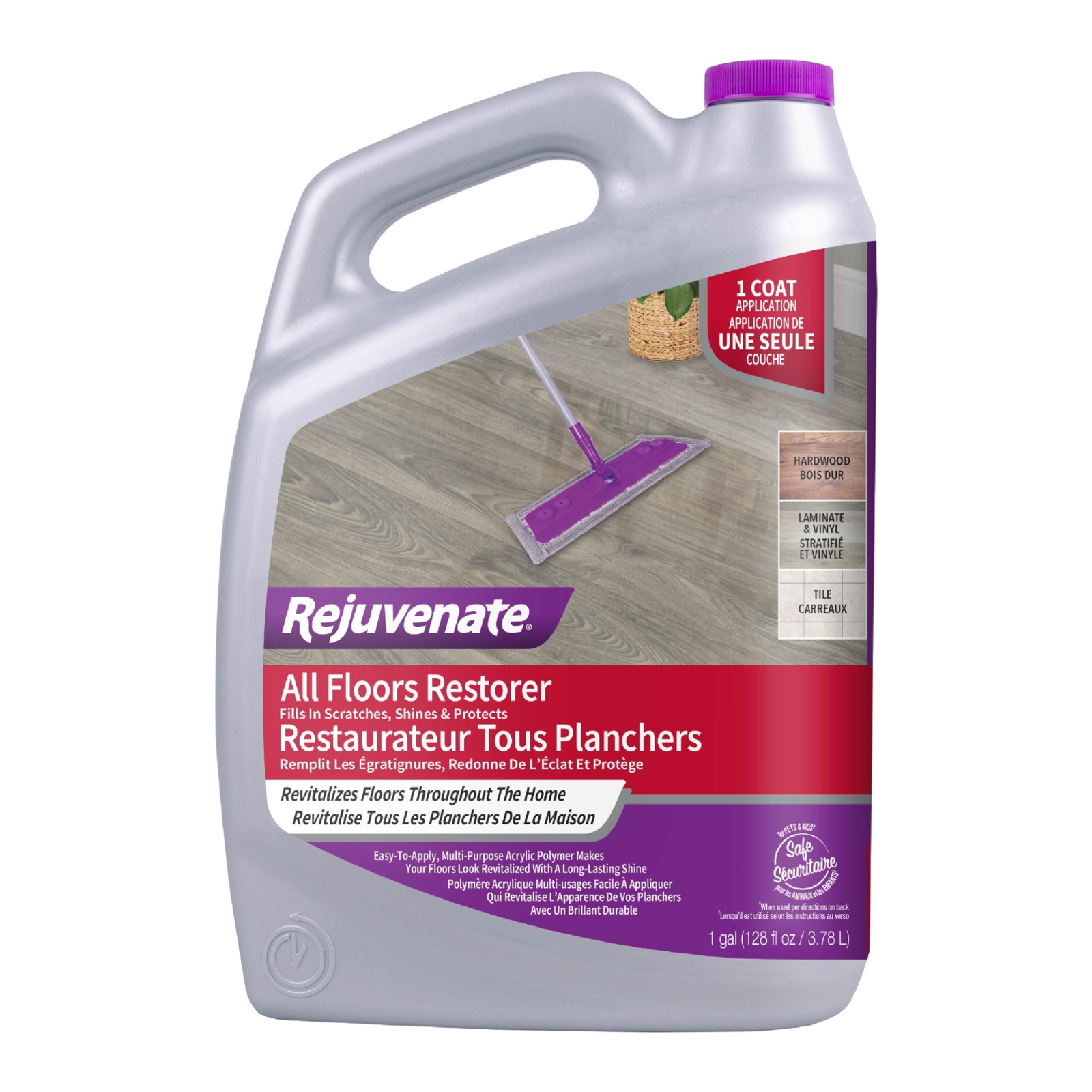 Rejuvenate All Floors Restorer Polish Fills Scratches Protects Restores