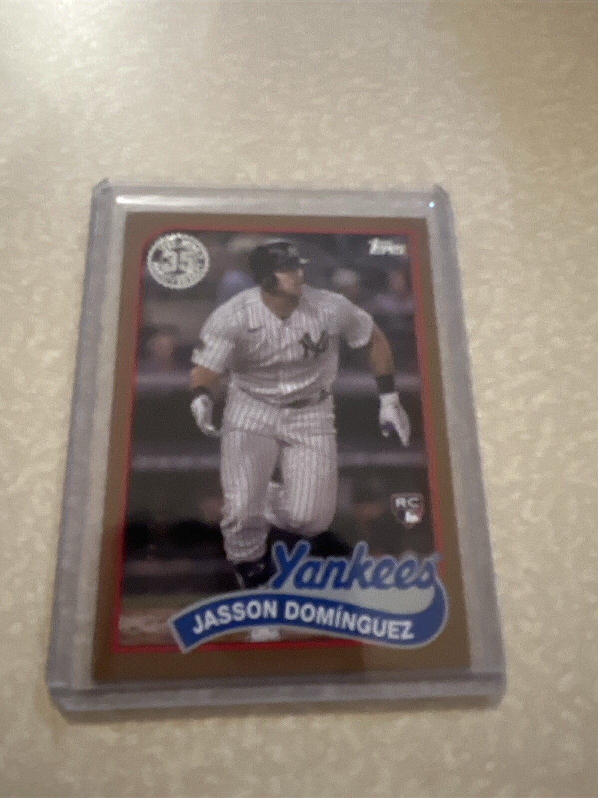 2024 Topps Update JASSON DOMINGUEZ 1989 35th Anniversary Gold Parallel RC #/75