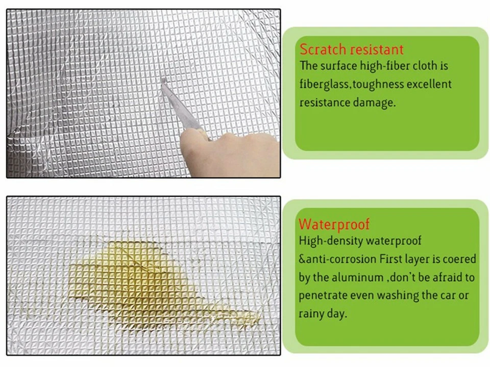 Self-adhesive Fireproof Sound Deadener Heat Insulation Mat For Car Hood Engine - Image 4 of 4