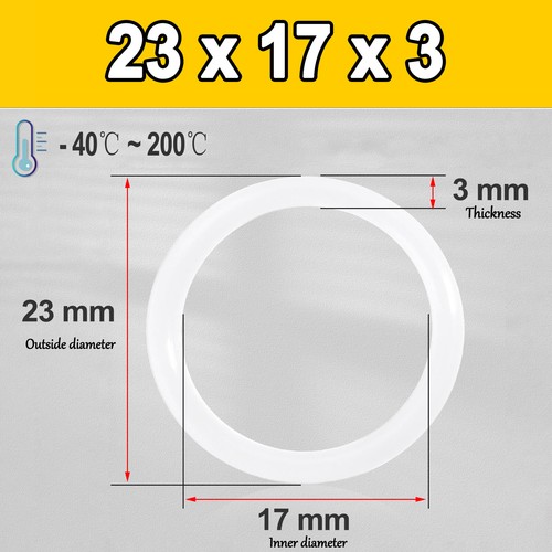 Food grade O-ring Thickness 3mm,ID 3mm - 394mm ,OD 9mm - 400mm Kettle Seal Ring - Picture 35 of 165