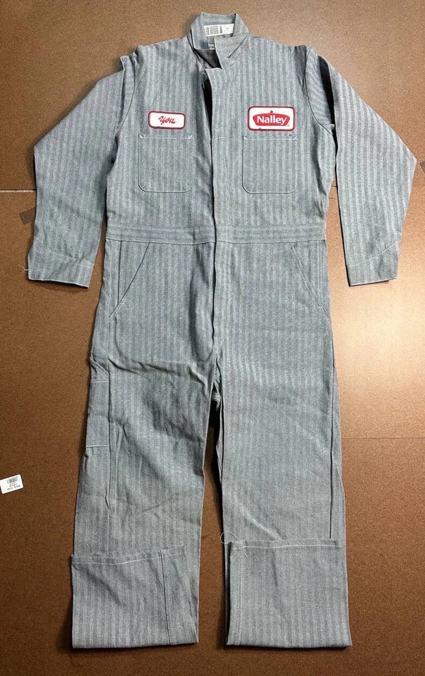 Vintage Big N Tall red kap cover alls long sleeve button down 42 Reg Farm Ranch - Image 2 of 4