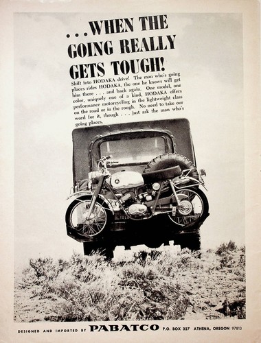 1968 Hodaka - Vintage Motorcycle Ad