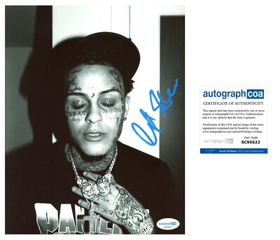 LIL SKIES SIGNED RAPPER LIFE OF A DARK ROSE 8X10 PHOTO - ACOA COA