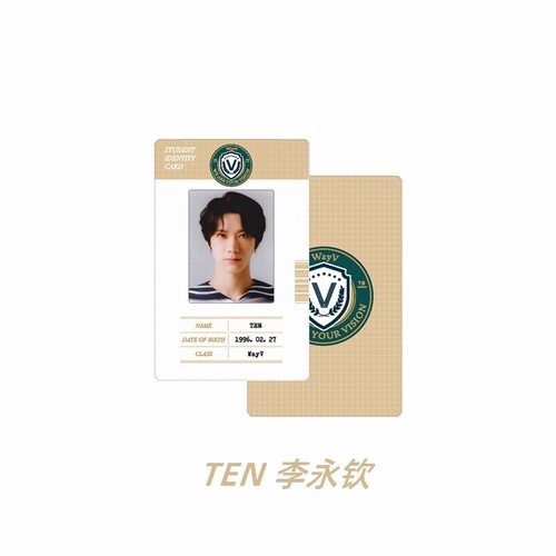 Kpop NCT 127 Dream WayV Back to School Plastic Photocard Student identity Cards - Picture 22 of 26
