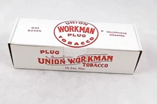 Union Workman Plug Chewing Tobacco Box Vintage Original 1940's NOS Unused