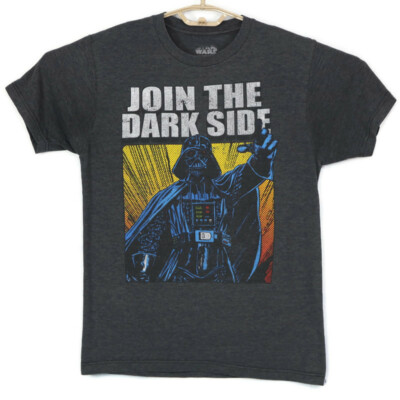 Star Wars Darth Vader Join The Dark Side Mens T-Shirt Shirt Size S Small Gray