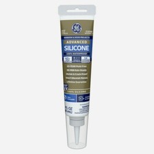 GE ADVANCED Silicone 2 WINDOW  DOOR Caulk CLEAR Waterproof 2.8 oz NEW 