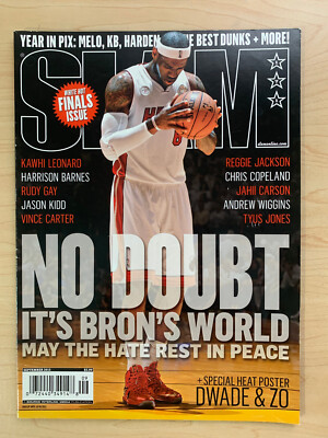 Magazine SLAM Sept 2012 – LeBron James, Avec Affiche Ronde – Bon état