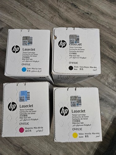 HP 410X Black Cyan Purgenta Żółty toner Zestaw CF410JC CF411JC CF412JC CF413JC - Zdjęcie 4 z 4