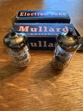 Mullard 6DJ8 ECC88 Vacuum Tubes Matched Pair
