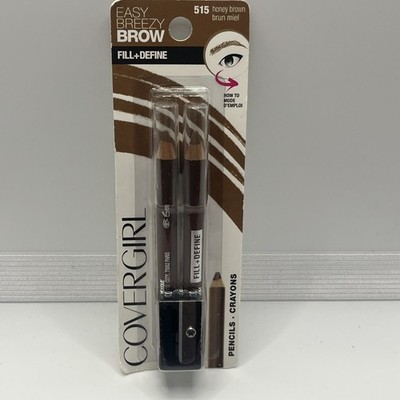 CoverGirl Easy Breezy Brow Fill Define Water Resistant Pencil Honey Brown 515
