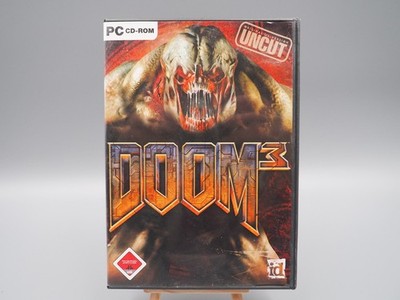 DOOM 3 PC 3 CDs sehr guter Zustand mit Handbuch & Key Horror Shooter