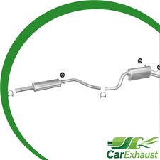 Auspuffanlage für FIAT PUNTO II (188) 1.9 DS 1999-2006 Schalldämpfer