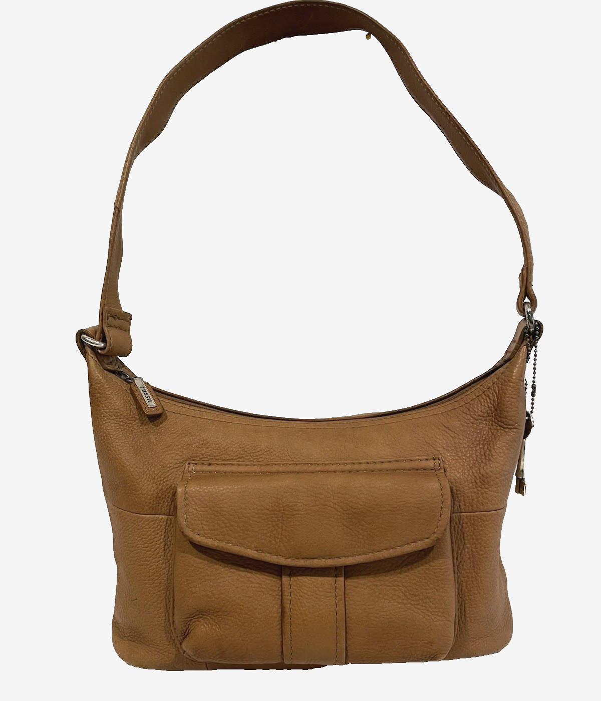 Vintage Fossil Leather Hobo Bag Brown Soft Leather Shoulder Purse