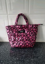 DKNY~ Beautiful Pink and Black Monogram Tote Bag~ Excellent Condition