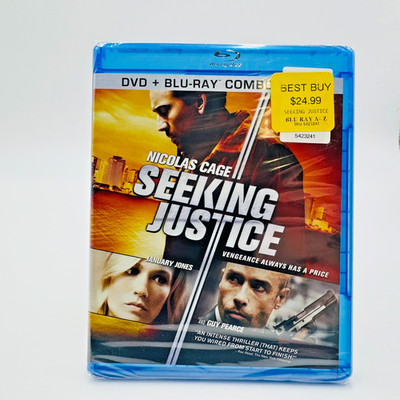 Seeking Justice Blu-ray + DVD Combo Pack Nicolas Cage 2011 BRAND NEW SEALED