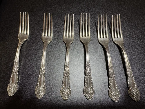 Sterling Silver REED & BARTON Dinner Fork (S) 7 1/8 FRENCH RENAISSANCE PATTERN