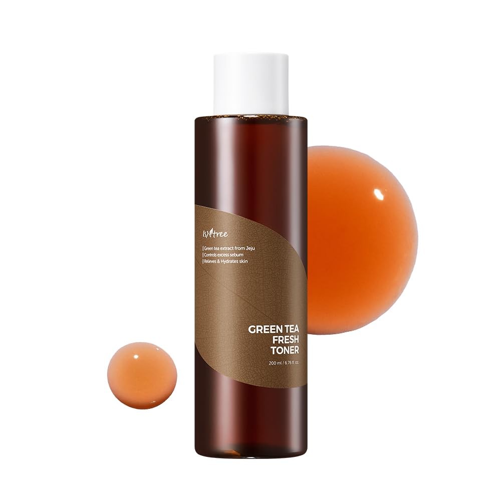 ISNTREE Green Tea Fresh Toner 200ml 6.76 fl oz Korean Skincare Toner for Oily