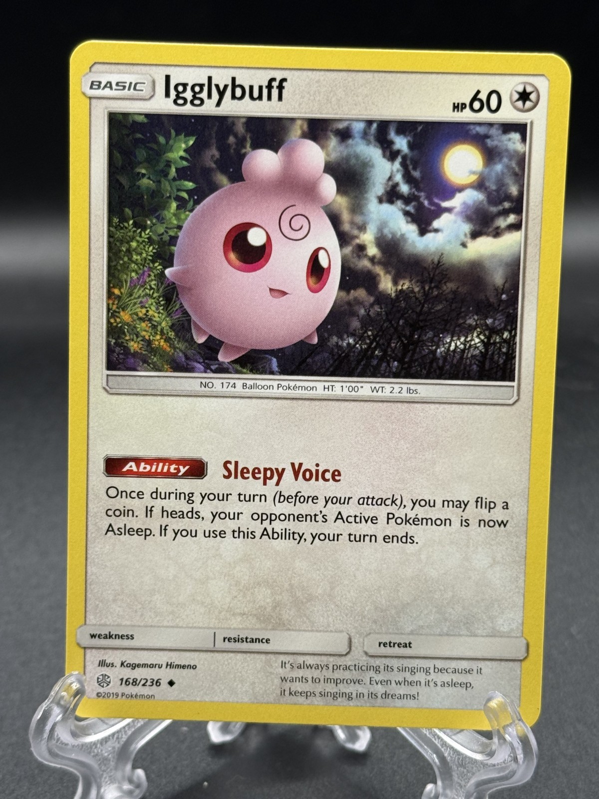 Igglybuff 168/236 Cosmic Eclipse Regular English Uncommon Pokemon TCG