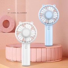 Handheld Fan Portable Mini USB Rechargeable Quiet Fans Table Makeup Eyelash Coo