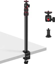 NEEWER Extendable Camera Desk Mount Table Camera Light Stand with Ball Head