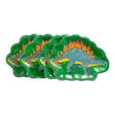 Dinosaur Lunch Plates 14 Plates Paper Plates 9 in x 7 in -LOT OF 4