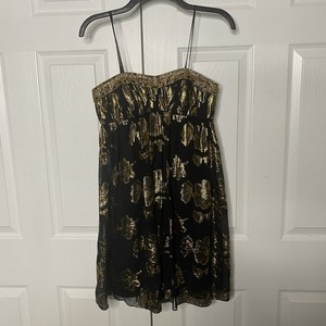 Cach Yellow Silk Dress | eBay