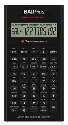 Texas Instruments BA II Plus Professional Financial Calculator - Black