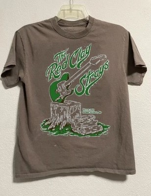 The Red Clay Strays rock music tour short sleeve brown color T shirt S-5XL