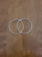 earings- hoop silver