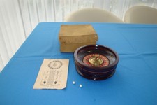 Altes ROULETTESPIEL aus Holz von ABRAHAM MARSCHING NÜRNBERG 19. Jdh. antik