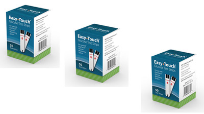 3 PACK Easy Touch Blood Glucose Test Strips 150 CT. EXP 01/20/27  GREAT DEAL!!