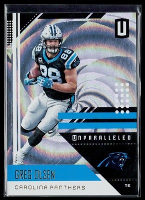 2018 Panini Unparalleled GREG OLSEN Whirl #100/100 #28 Carolina Panthers