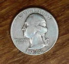 1948 Washington Quarter Dollar 25C – 90% Silver – Circulated – US Coin