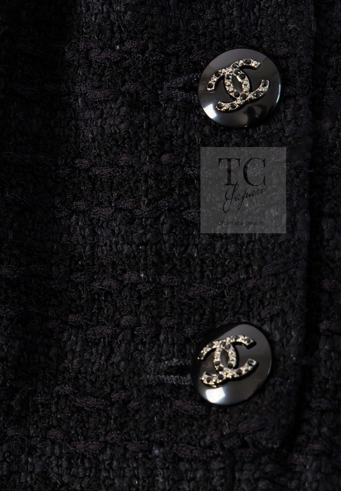 CHANEL 21C 2021 Black Bow CC Logo Buttons Tweed Jacket Skirt Suit 38 US6 thumbnail 23