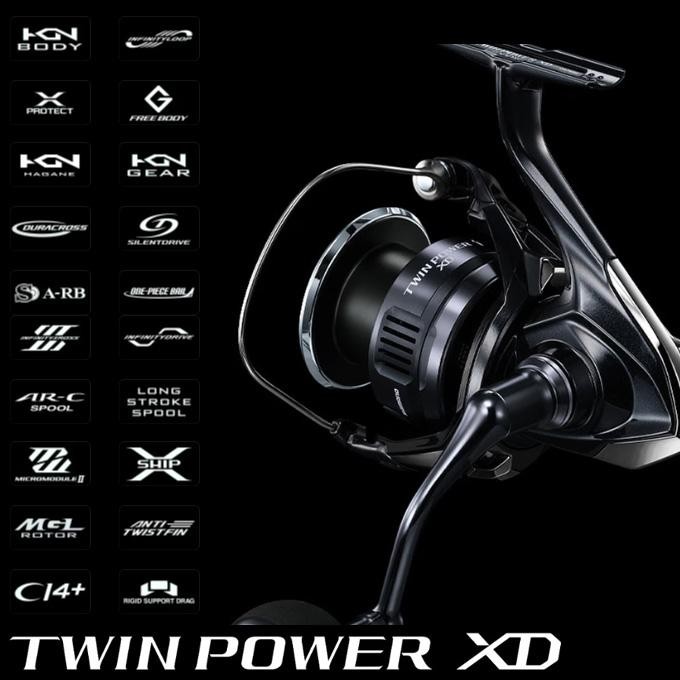 新品未使用 SHIMANO TWIN POWER XD 4000PG 2025 Shimano 25 Twin Power XD 4000XG (2025 Model) Spinning Reel | eBay
