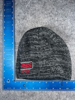 PSS Pipe Valves Fittings Beanie Toque Adult One Size Gray Knit Acrylic Blend