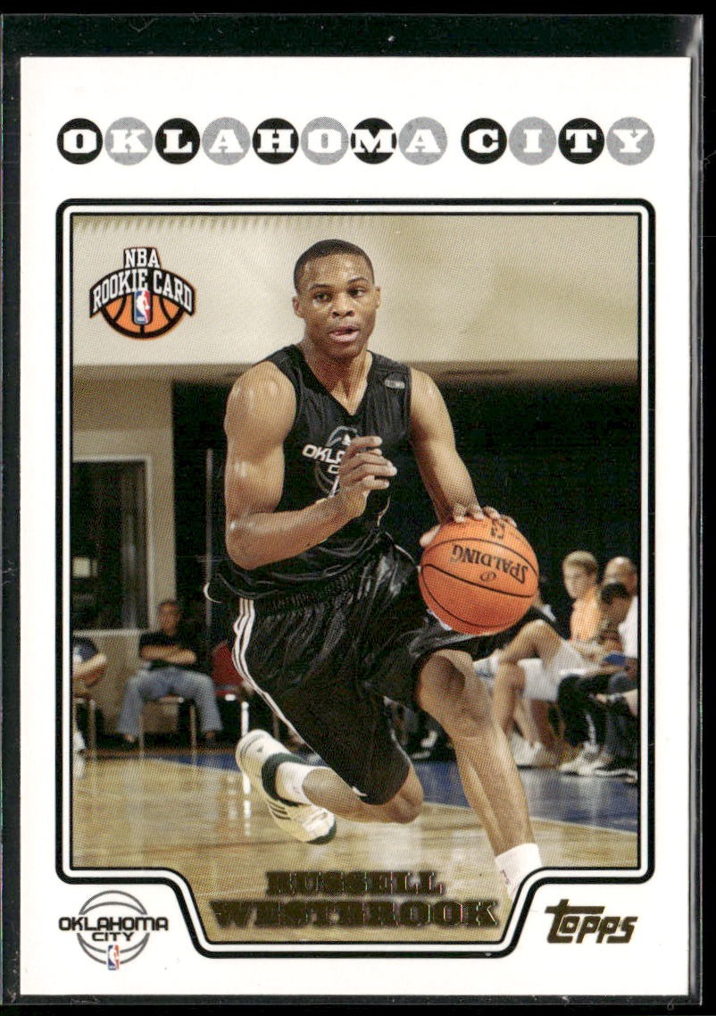 2008-09 Topps #199 Russell Westbrook Gold Foil Rookie - CENTERED