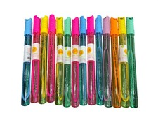 Sun Squad 4oz Bubble Wand 14-PACK Non-Toxic Assorted Colors Ages 3 Fun Outdoor