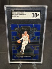 2023-24 Panini Select Victor Wembanyama RC Blue Retail Concourse #87 SGC 10
