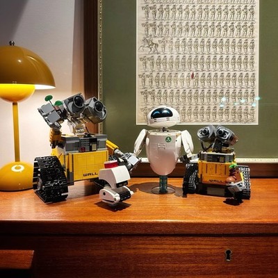 Disney Pixar WALL-E & EVE Modellbausatz mit M-O & Hal Figuren DIY Deko 43279